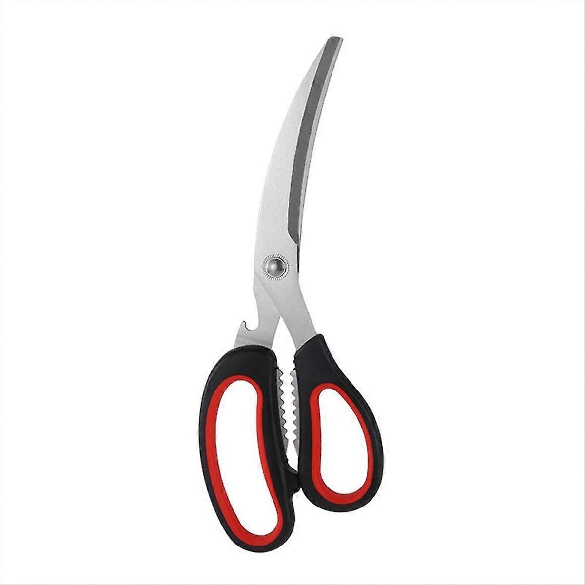 Bend Blade Kitchen Scissors Korean Stainless Steel Barbecue Scissors