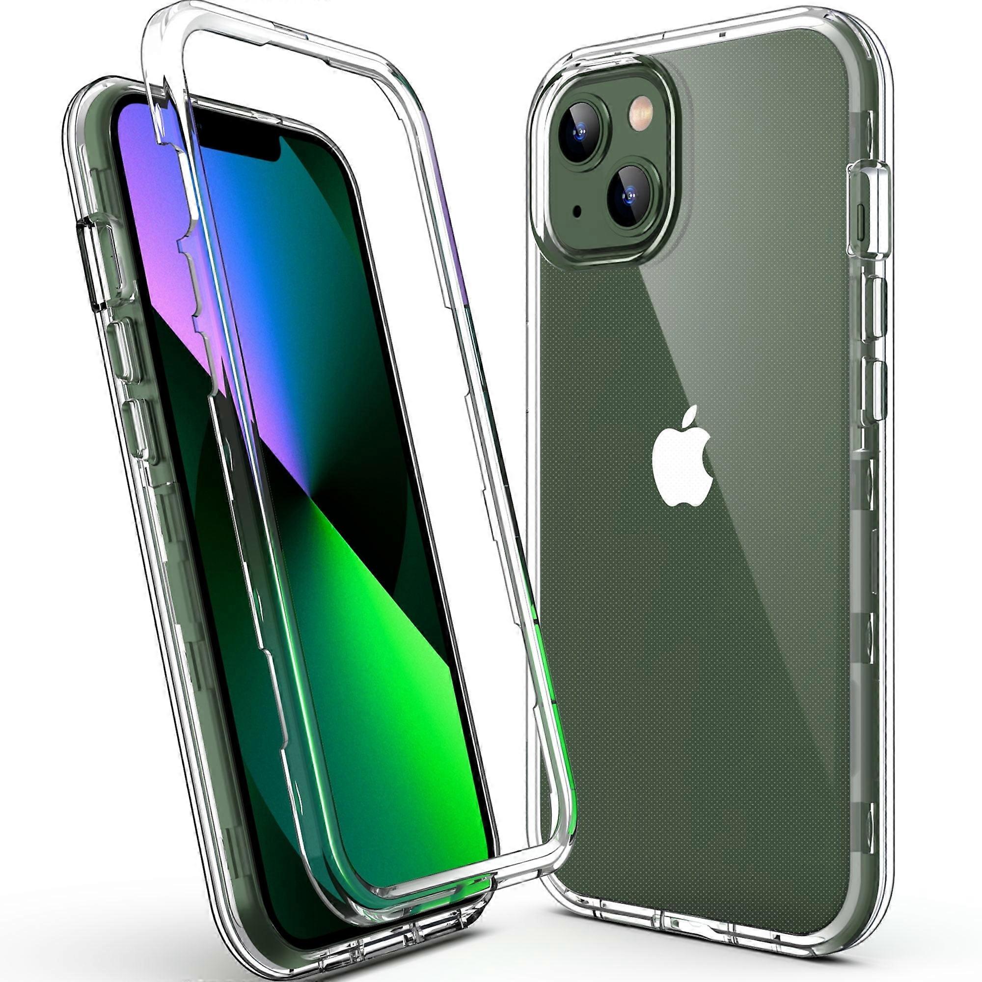 Phone Case for compatible with iPhone 13, Sturdy Rugged Hybrid Heavy Duty Shockproof Clear Case for compatible with Apple iPhone 13 6.1 inch 2021