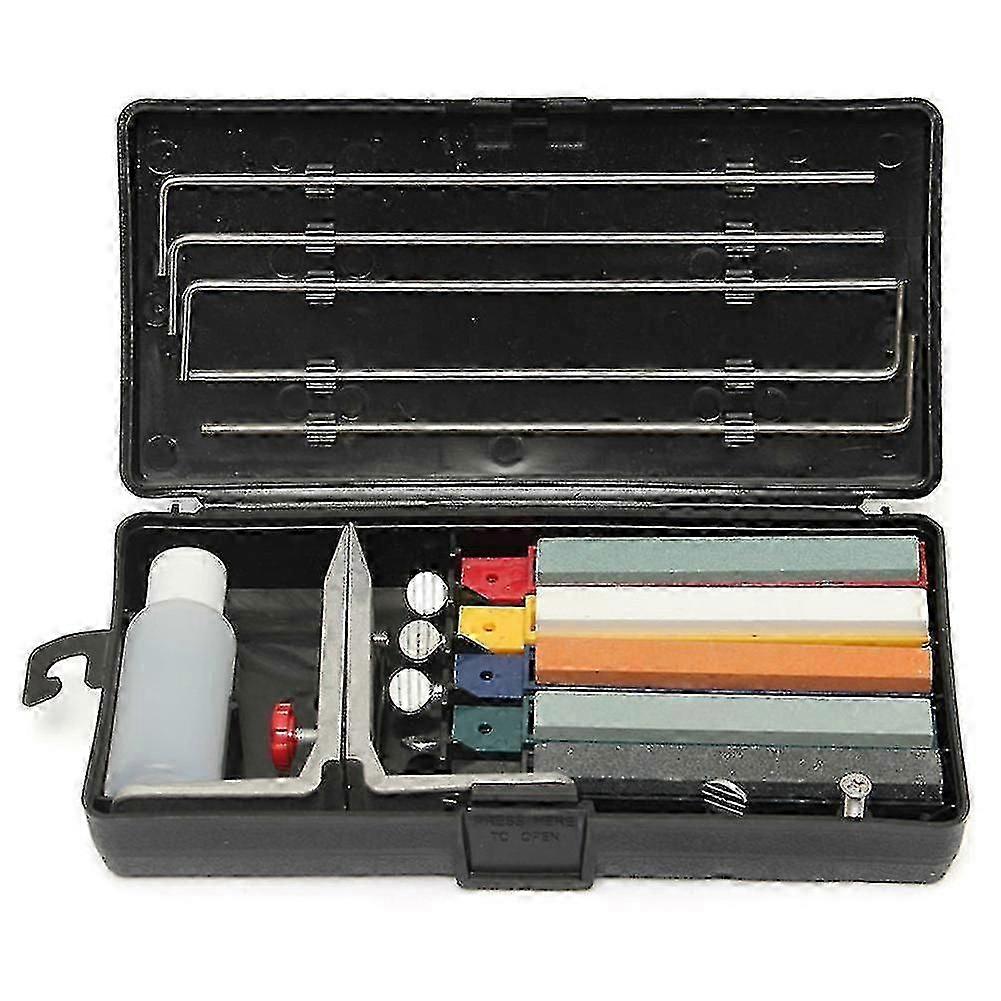 Cutter Sharpener 5 Whetstones Set Sharpening System Portable Durable ToolGOOD