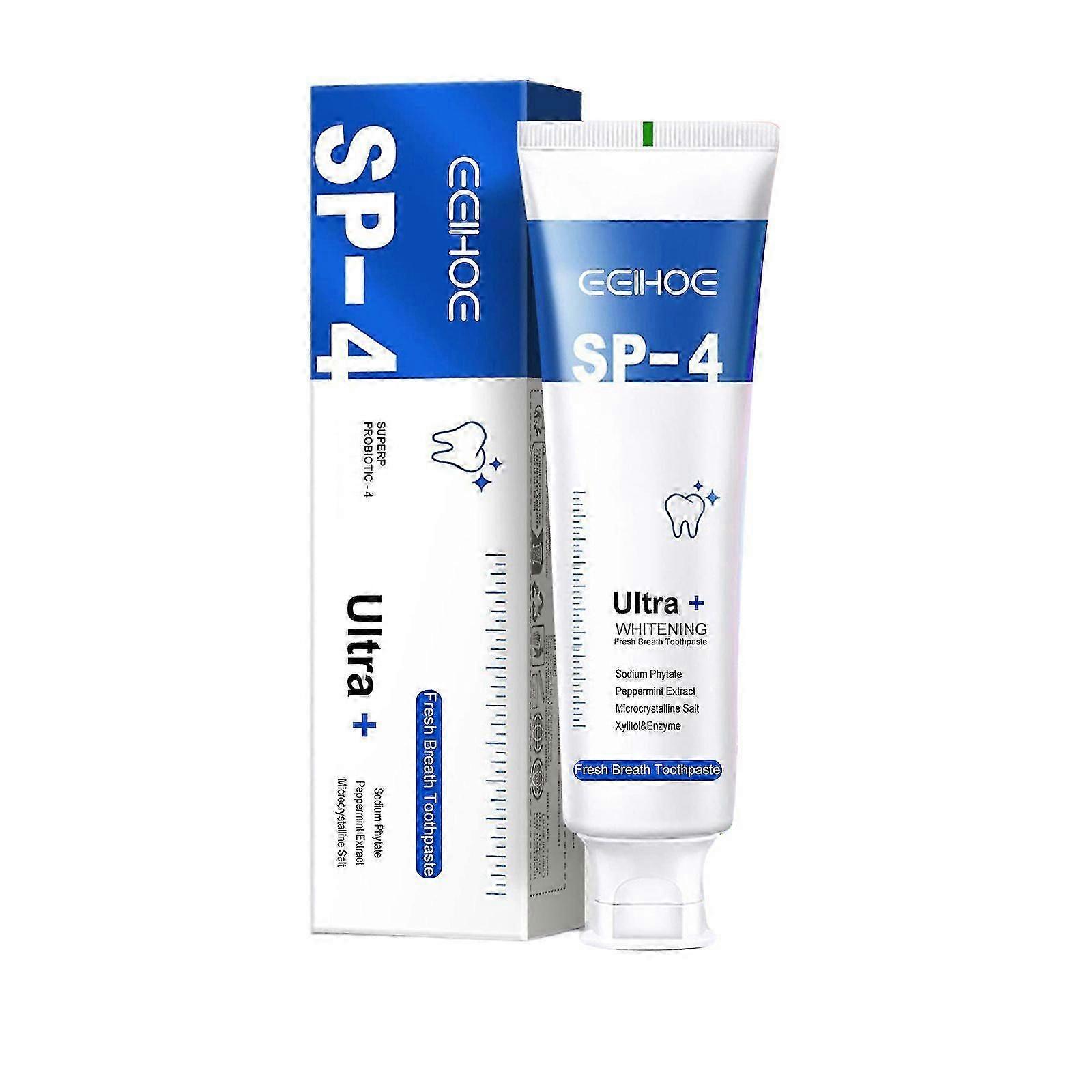 fresh-breath toothpaste contains xylitol and superoxide dismutase