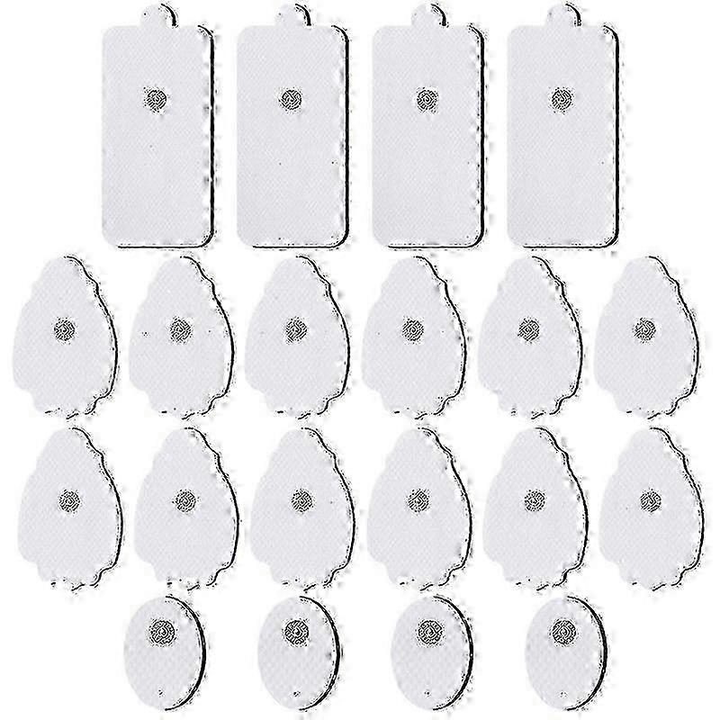 20 Reusable TENS Unit Electrode Pads - Self-adhesive Replacement Pads for Muscle Stimulator Machines