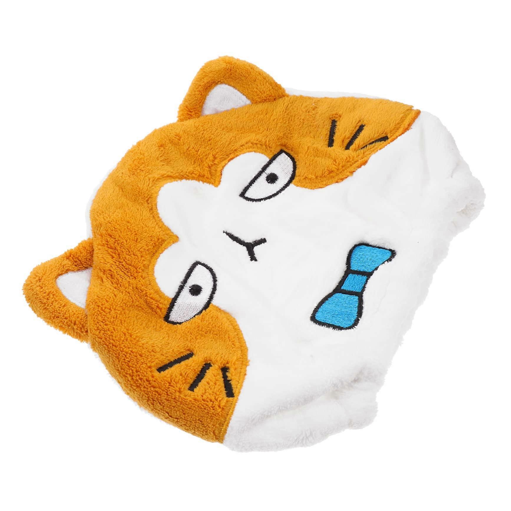 Hair Drying Towel Wrap with Elastic Band, Soft Microfiber Cap for Quick Drying and Frizz Reduction