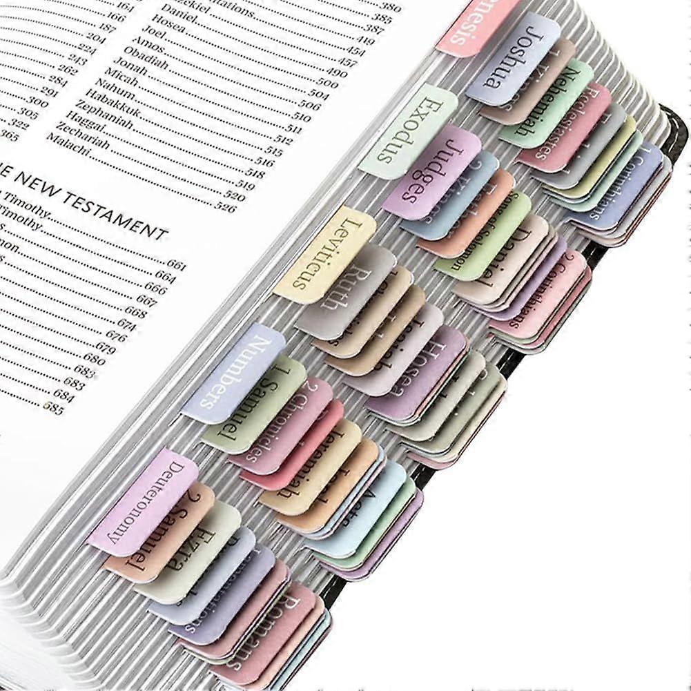 Bible Tabs Colorful Reposition Large Print Stickers Easy to Read and Apply Bible Journaling Tabs Bible Index Tabs for Reading Lover DIY Photo Album Di
