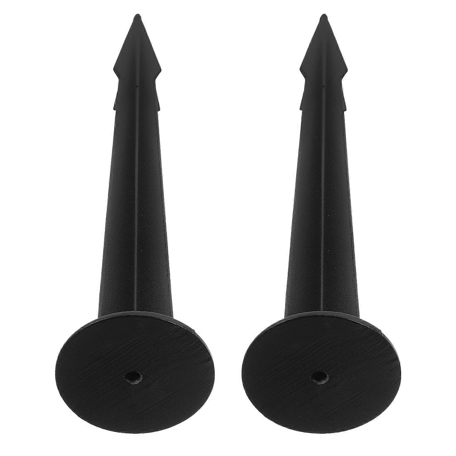 Outdoor Light Stakes for Landscape Lighting Spike 2Sets in Black