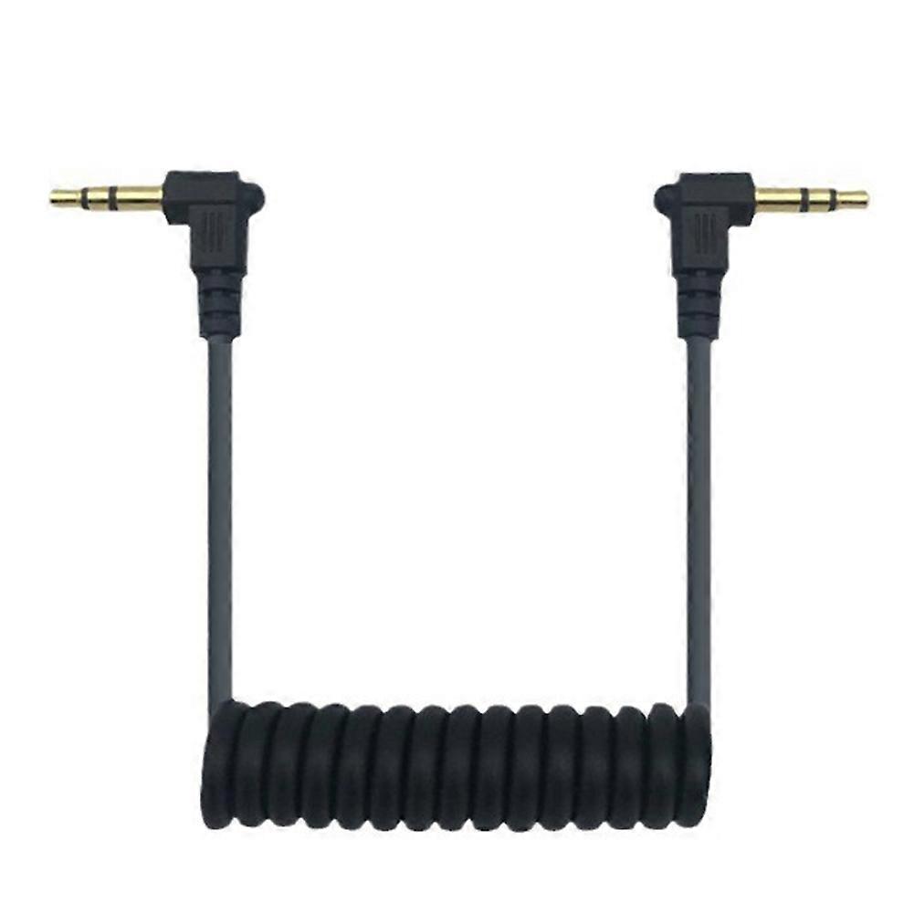 3.5mm Cable Spring Cable for Camera Smart Phone to DJI Mic Wireless Microphone for Camera