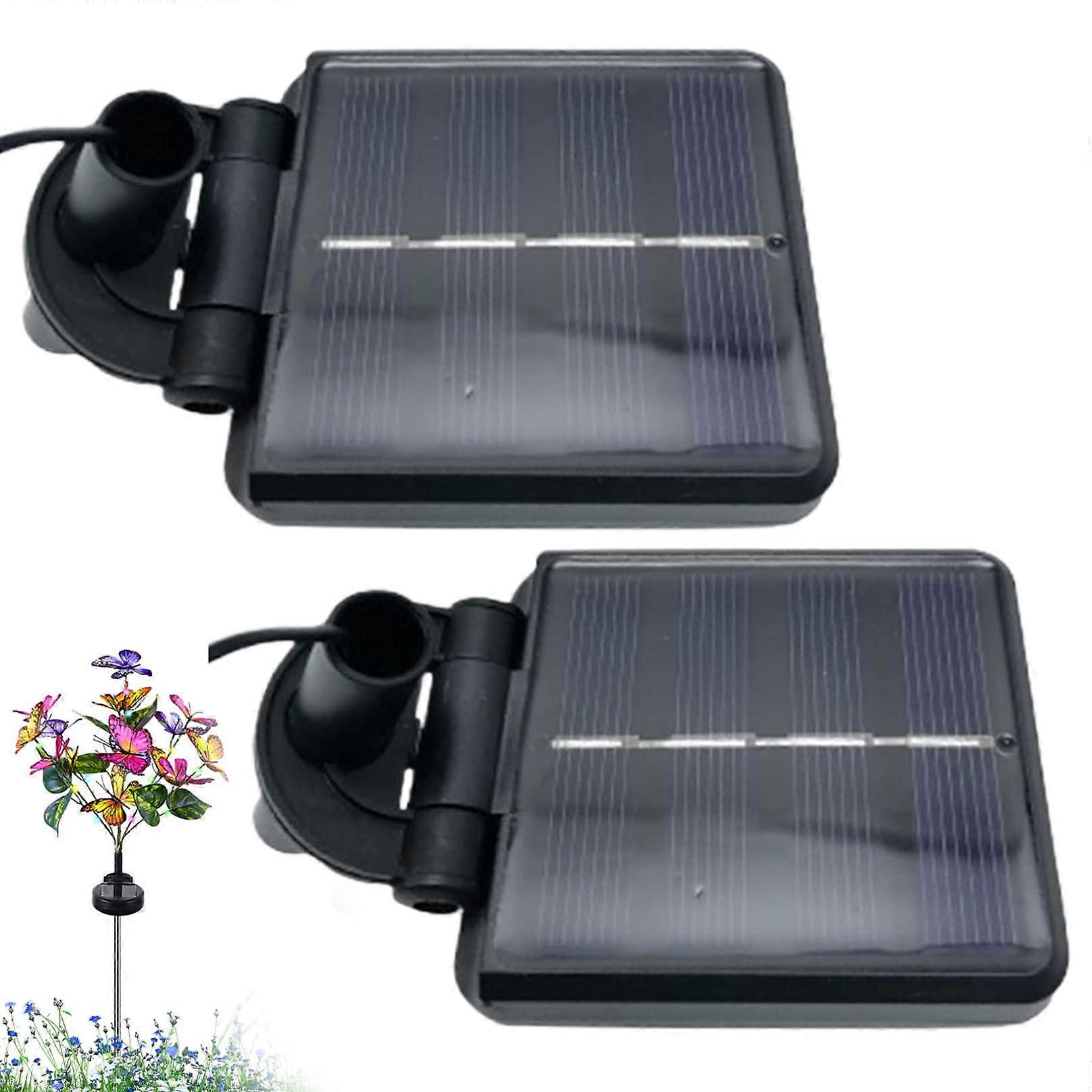 Solar Light Replacement  2Pack, 2.5x3 Inch, Waterproof Battery Box For Outdoor Garden With Light Sensor