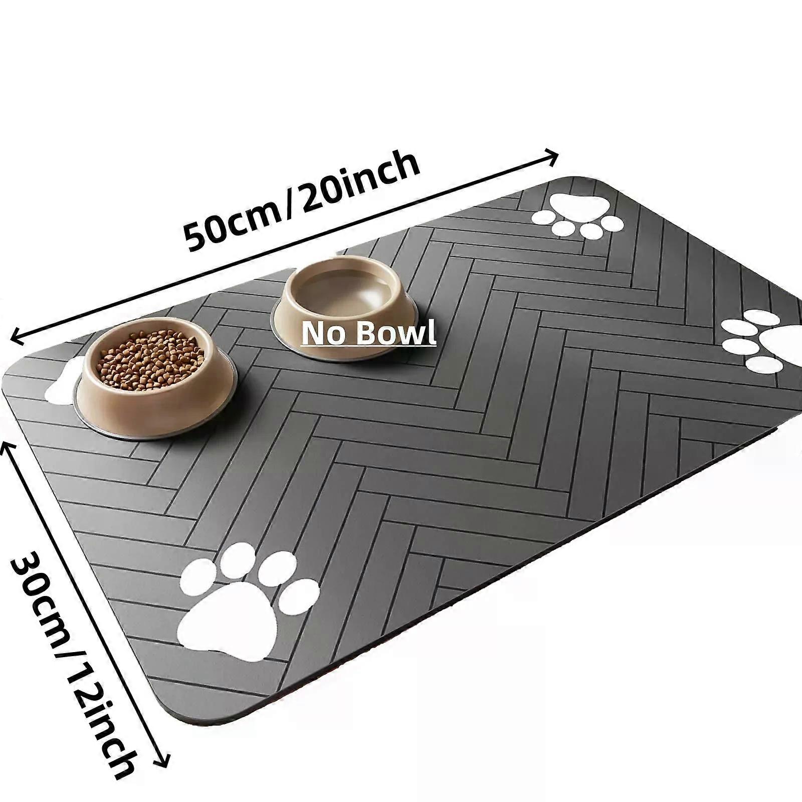 S��little kitten ����L bsorbent Pet Feeding Mat, Waterproof Placemat for Dog & Cat Food & Water Bowls, Quick-Dry Rubber Backing