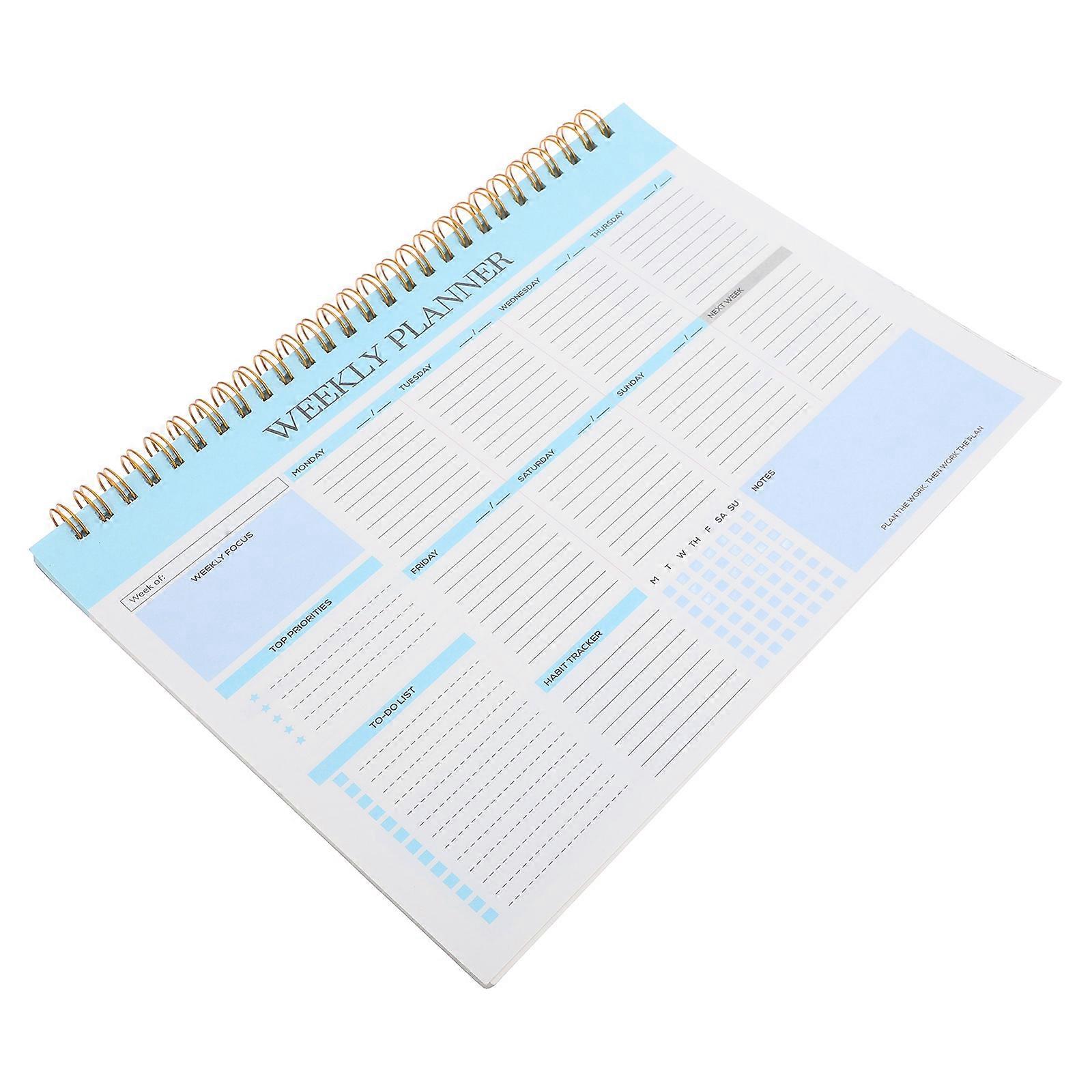 Weekly Planning Pad Notebook for Efficient Task Management 3Pcs