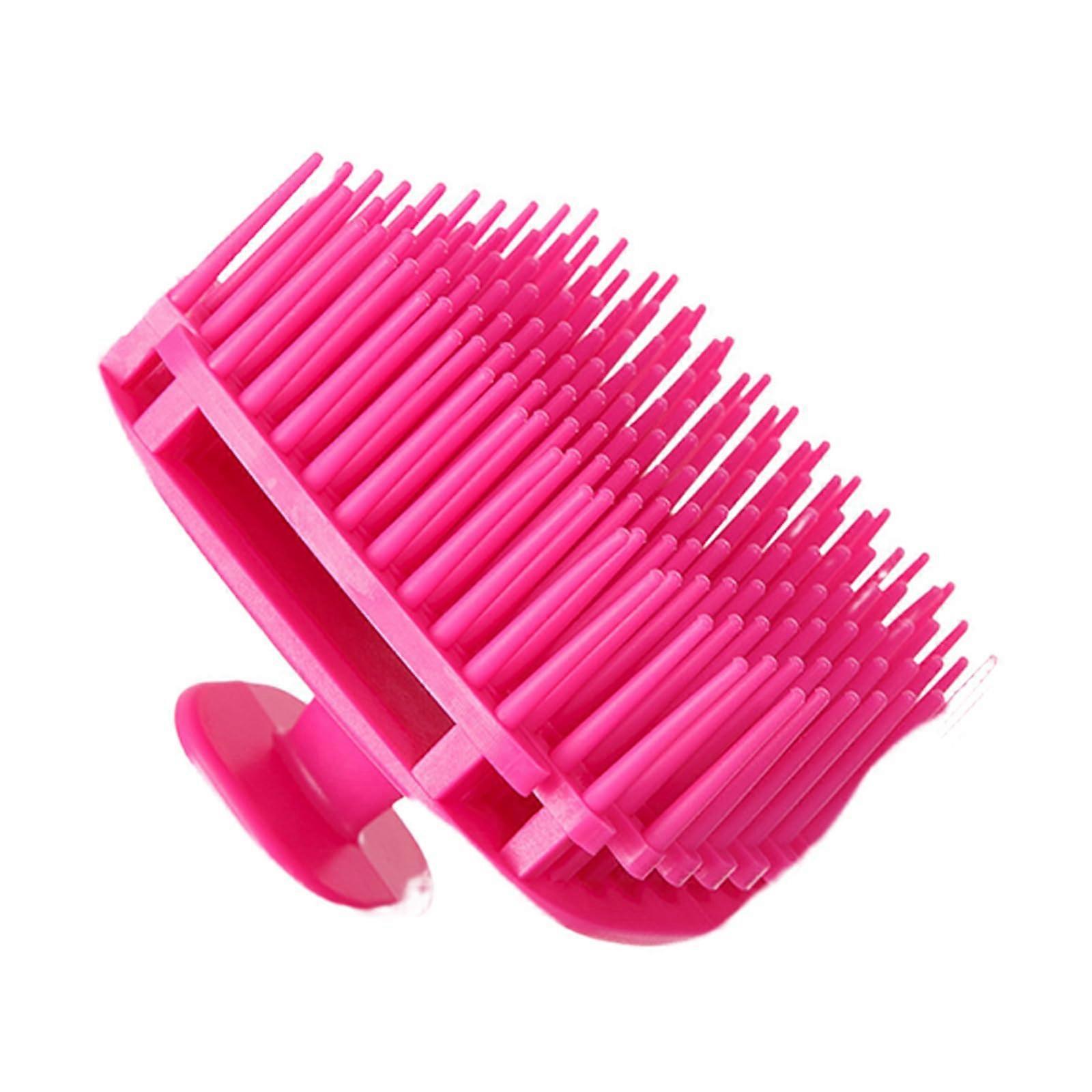 Scalp Massager Shampoo Brush for Deep Cleaning and Dandruff Care with Soft Bristles Hot Pink