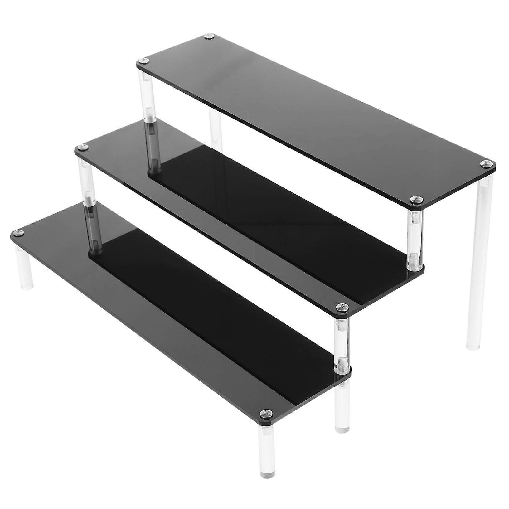 Acrylic Display Risers MultiLevel Clear Stand for Figurines Collectibles Desserts and Crafts