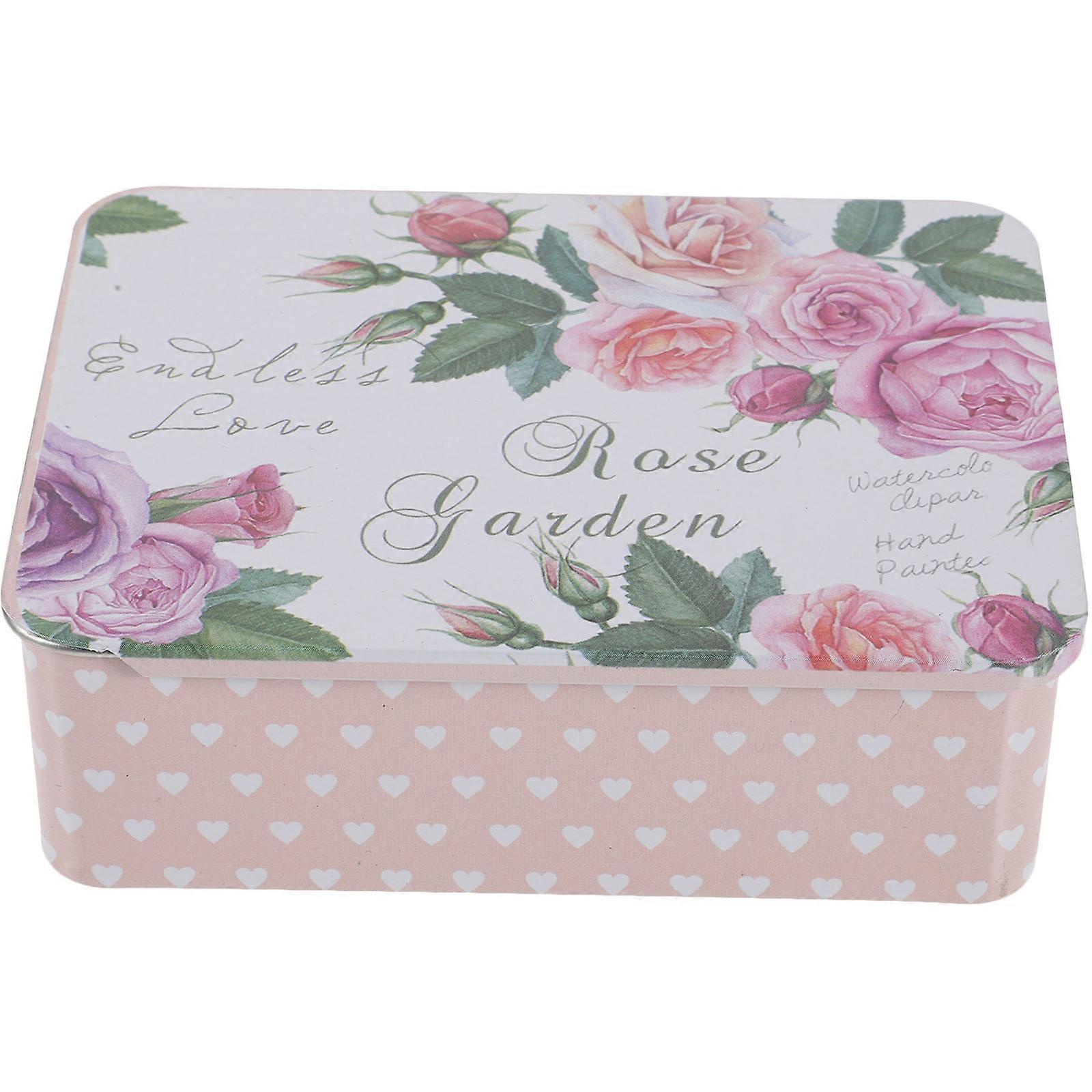 Slide Top Tin Containers Rectangular Metal Tin Gift Packaging Sealing 1Pcs