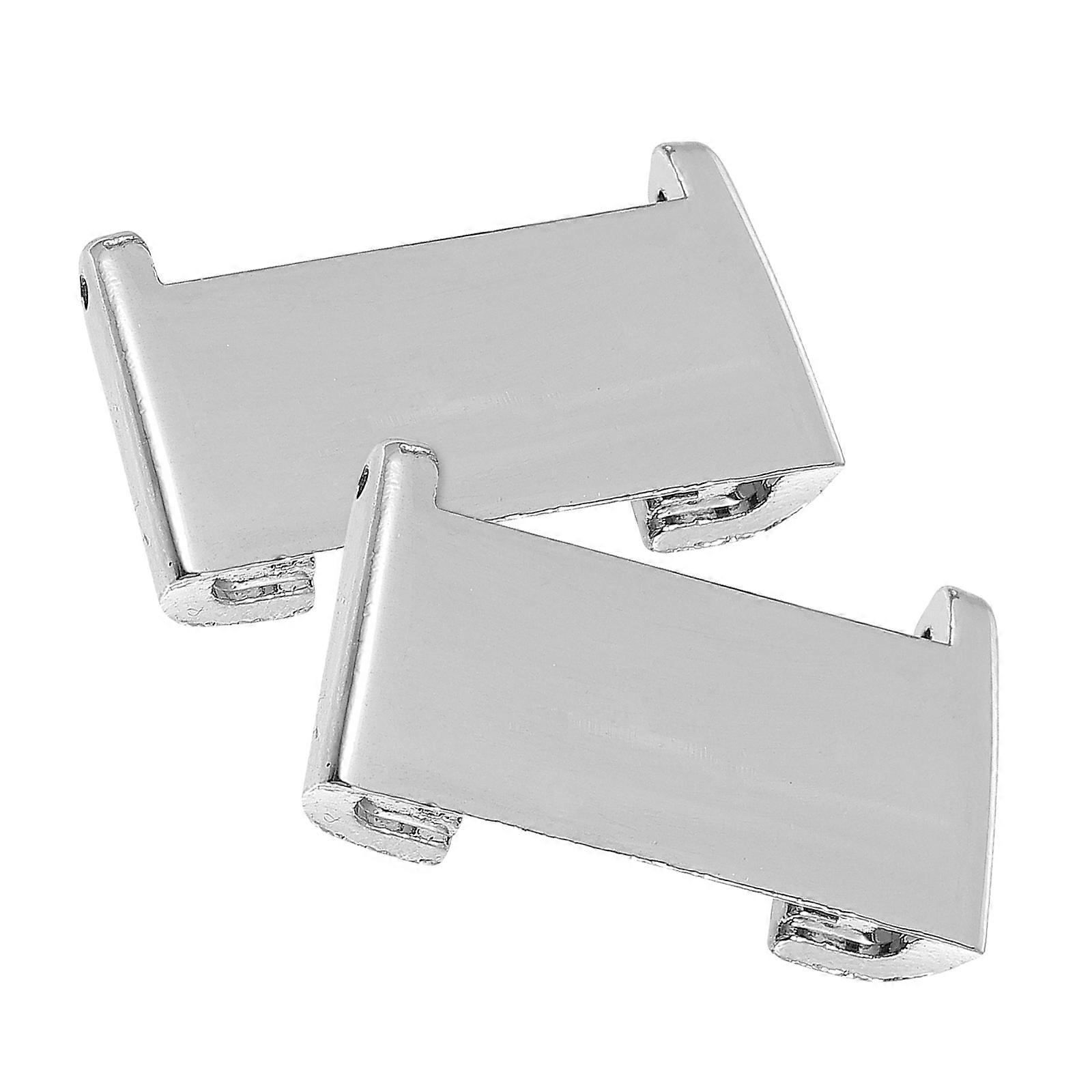 Silver Metal Head Grain Adapter for Watch Replacement 2Pcs