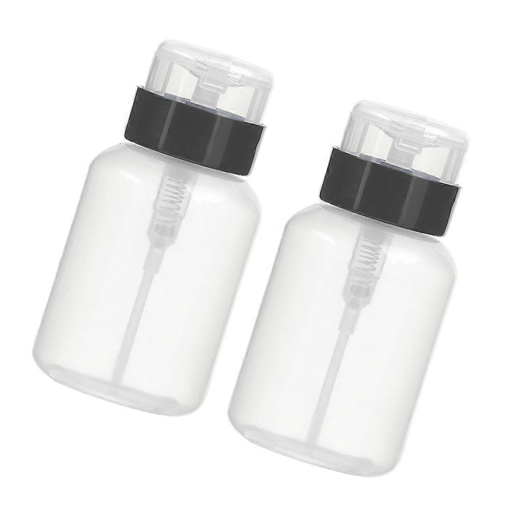 Nagellackentferner-Pumpflasche mit verriegelbarem Druckspender, 2er-Set