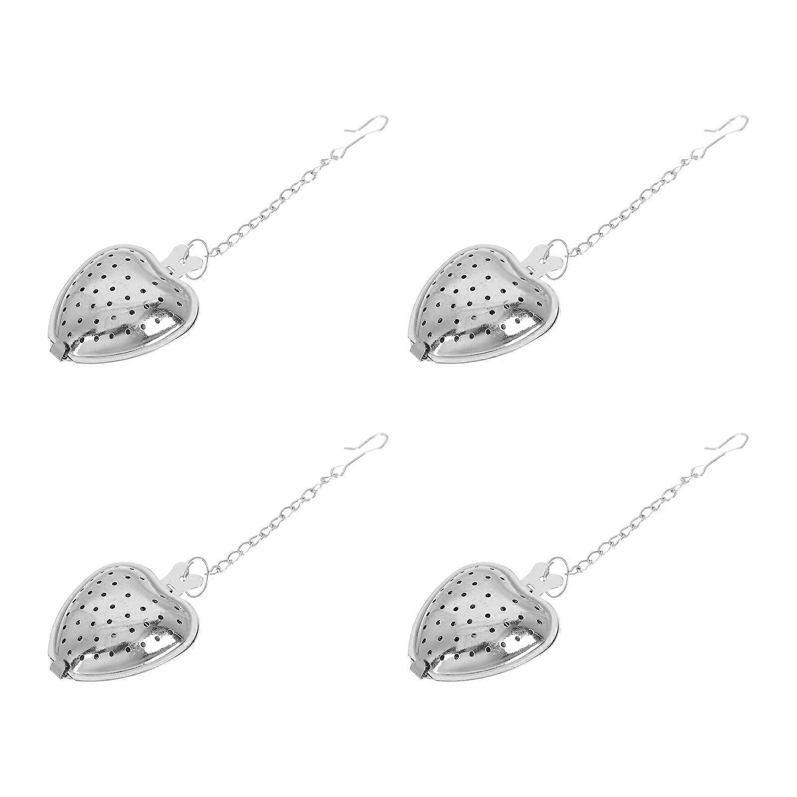 Portable Hanging Tea Strainer for Tea Making 6Pcs Stainless Steel