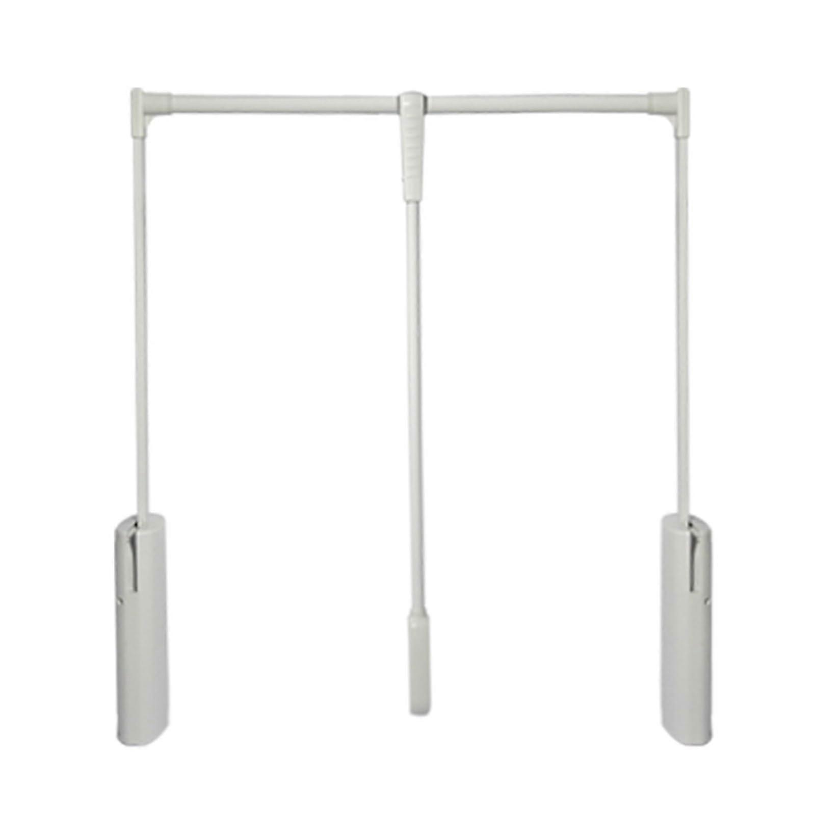 Adjustable Pull Down Closet Rod Hydraulic Wardrobe Lift Rail Space Saving Silver 7001050mm