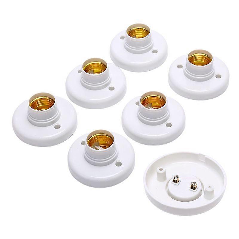 6PCS E27 Edison Screw Cap Socket Ceiling Light Bulb Holder Fixing Base Stand