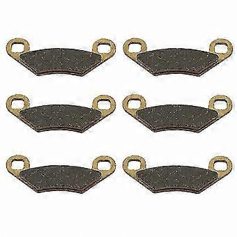 6PCS Brake Pads for ATV Front & Rear Fit 400/450/500/550/570/800 Models