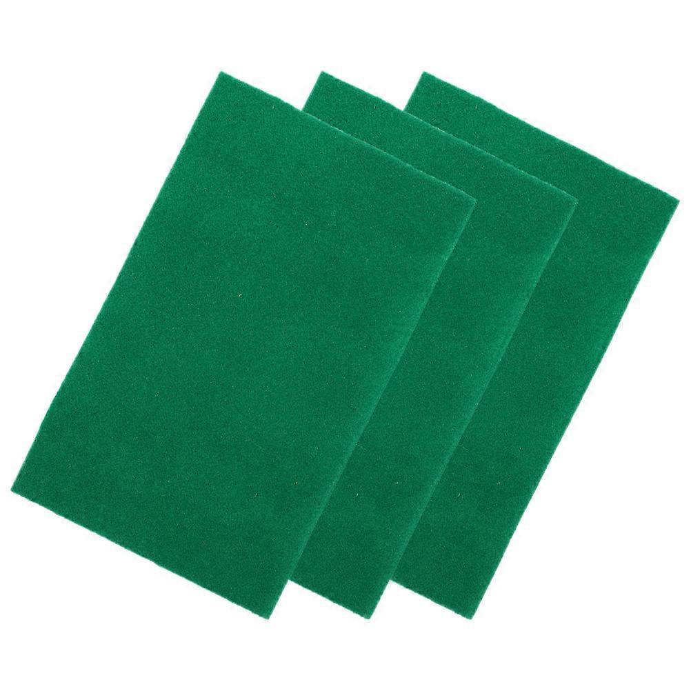Pet Cage Substrate Liners 9Pcs Rectangular Green Polyester for Reptiles Protection Against Scratches
