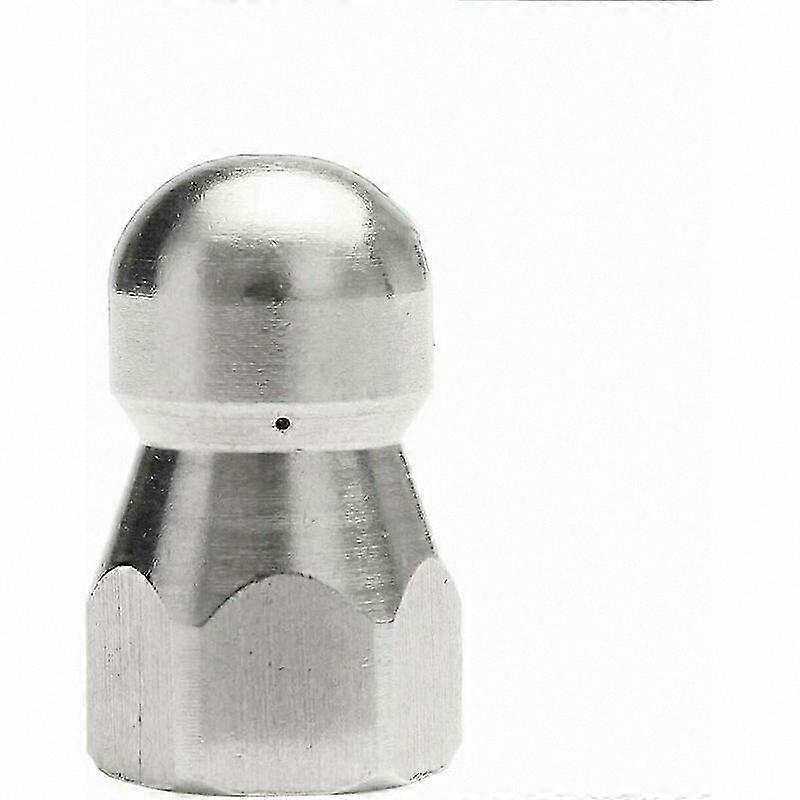 Rotating Nozzle for High-Pressure Sewer Cleaning, Durable Silver Design