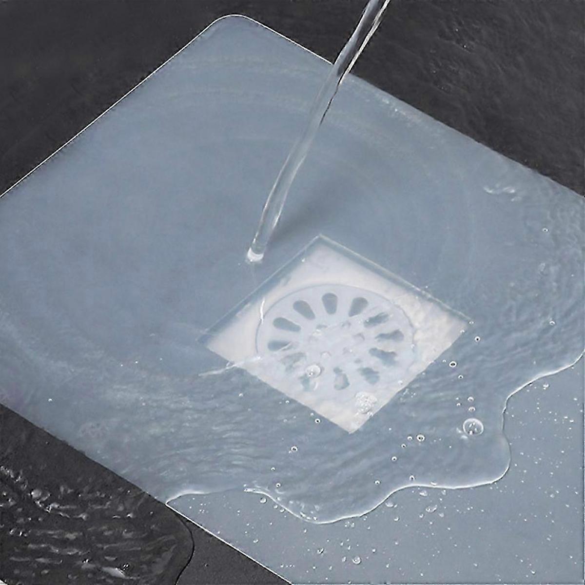 Bathroom Use Silicone Floor Drain Pad Deodorization 1Pcs Transparent