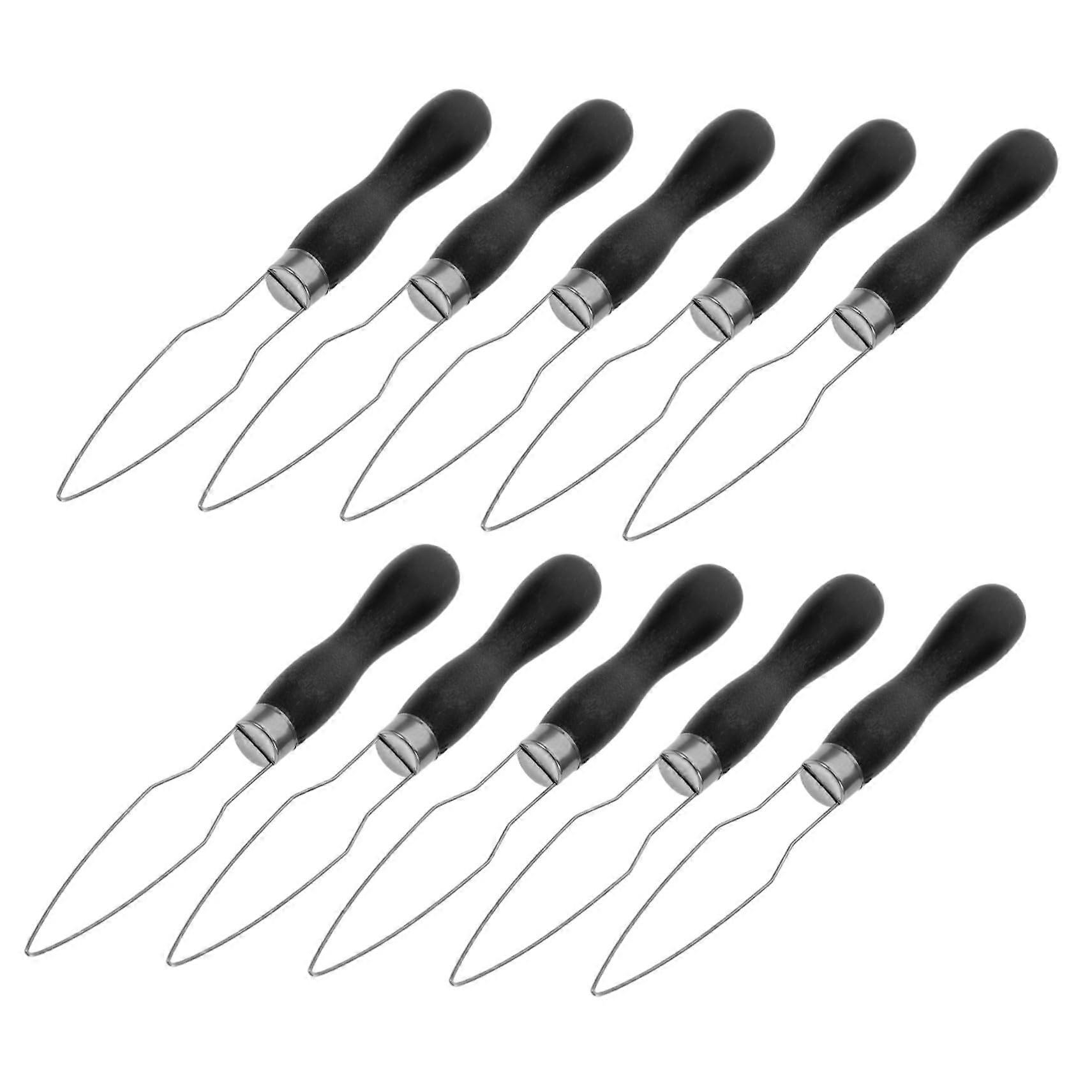 Button Hook Dressing Aid Tool for Seniors with Ergonomic Handle, Quick Snap Fastener, 10pcs Black