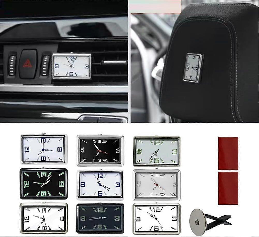 Car Digital Clock with Easy Read Display, Accurate Quartz Timekeeping, Rectangular Dashboard Design