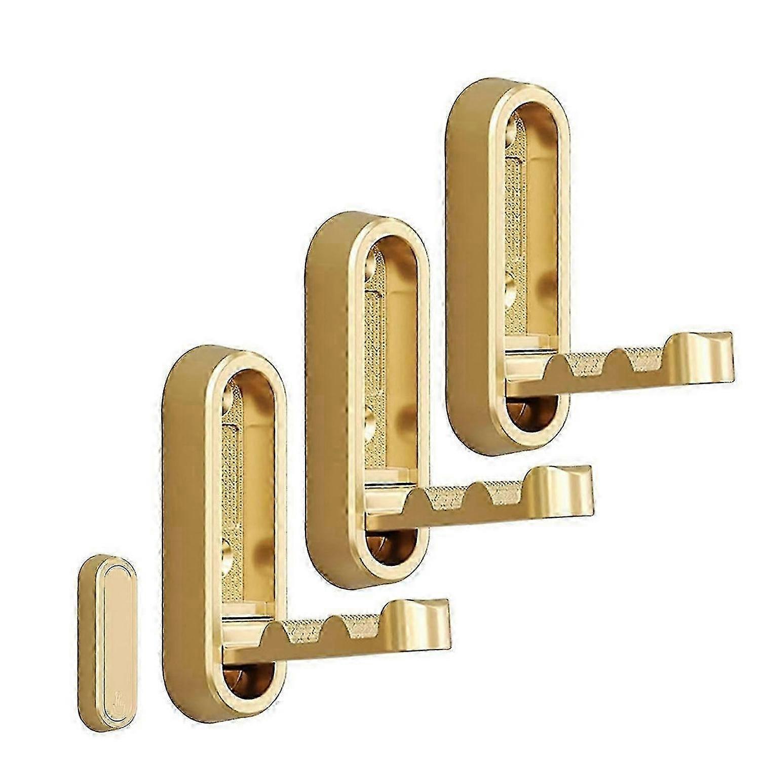 No Drill Suction Wall Hooks Gold