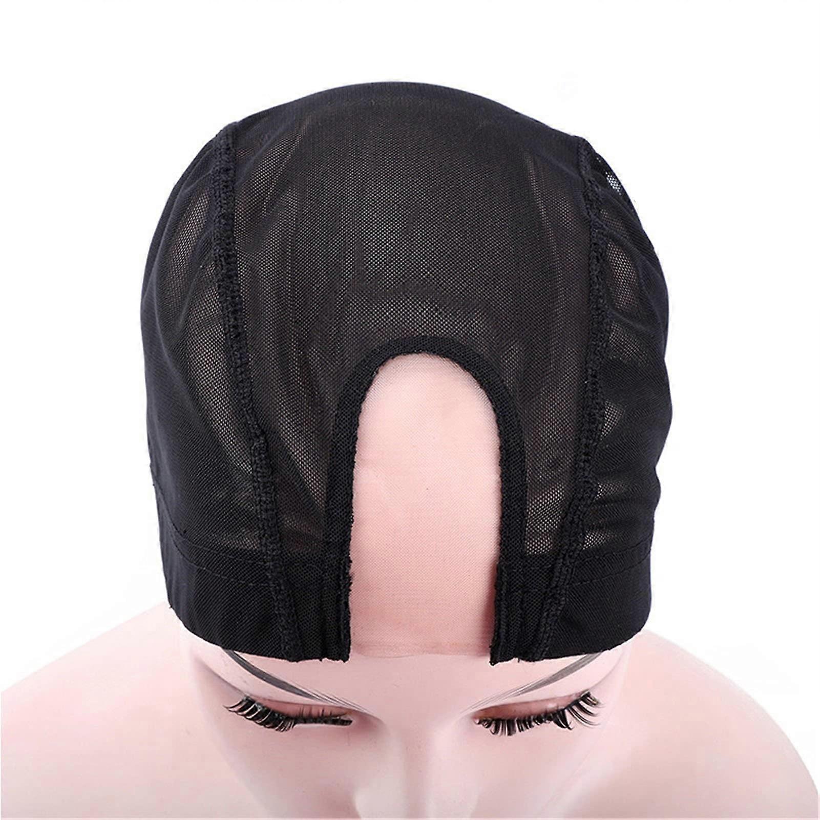 Breathable Mesh Dome Wig Cap with Combs for Secure Fit Full Coverage Size L