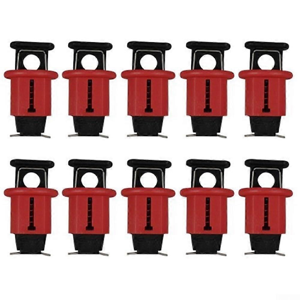 10 Pack Mini Circuit Breaker Lockout Safety Device with Secure Button Lock for Electrical Panel