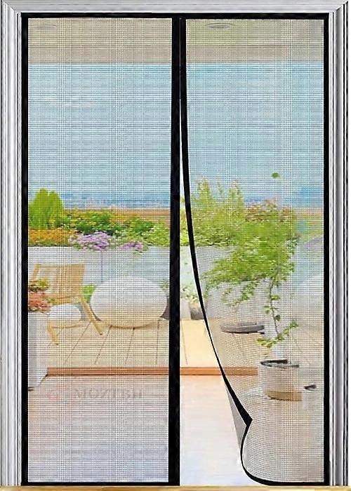 Mosquito Net Door - GENERIC - 120x220cm - Magnetic - Automatic Closing - Black