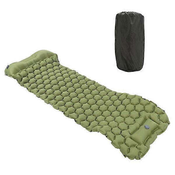 Inflatable Sleeping Pad, 3D Curved Design, 6cm Thick, Inflatable Mat for Hiking Trips