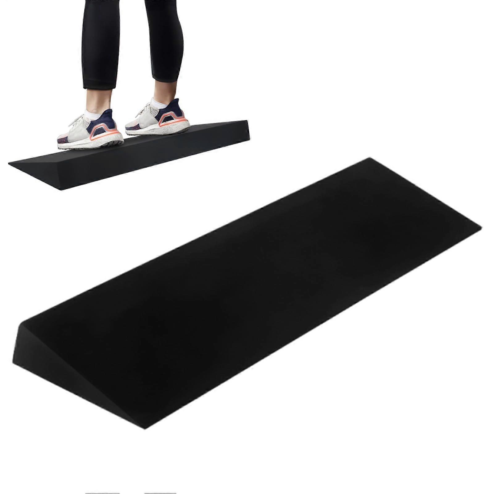 Squat Wedge for Heel Elevated Weightlifting, Adjustable Calf Stretching Slant Board for Strength Training