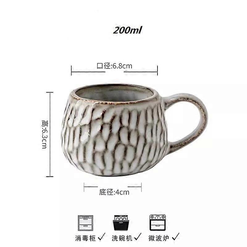 Japanese irregular thread mugs Couples Mug Ceramic Cup Retro Coffee Cup