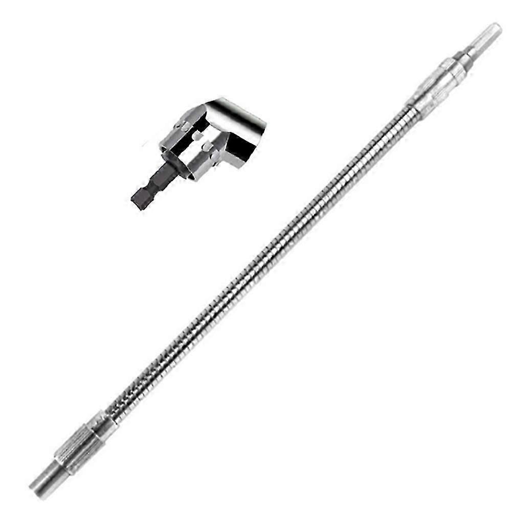 Right Angle Drill Adapter Flexible Shaft Power Impact Screw Driver Flex Extension Hex Bit Holder Small