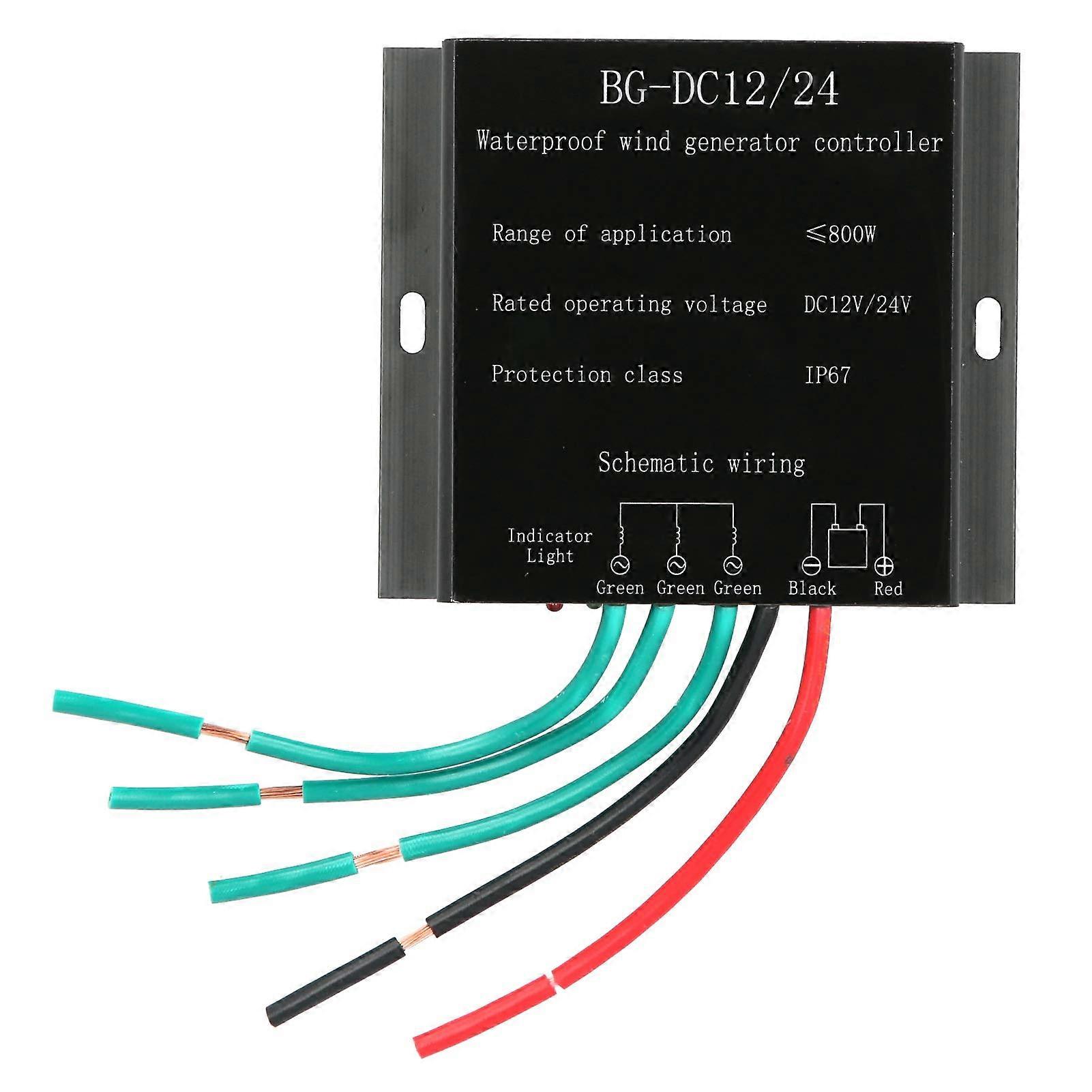 12V 24V Wind Turbine Charge Controller Waterproof Automatic Battery Overcharge Protection