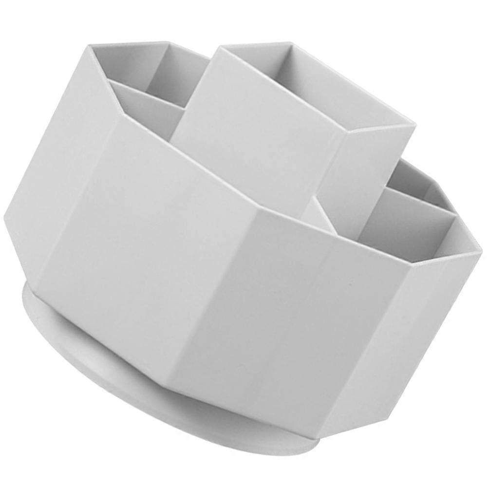 Multi-Functional Rotating Pencil Holder for Storage White Office Desk Organizer