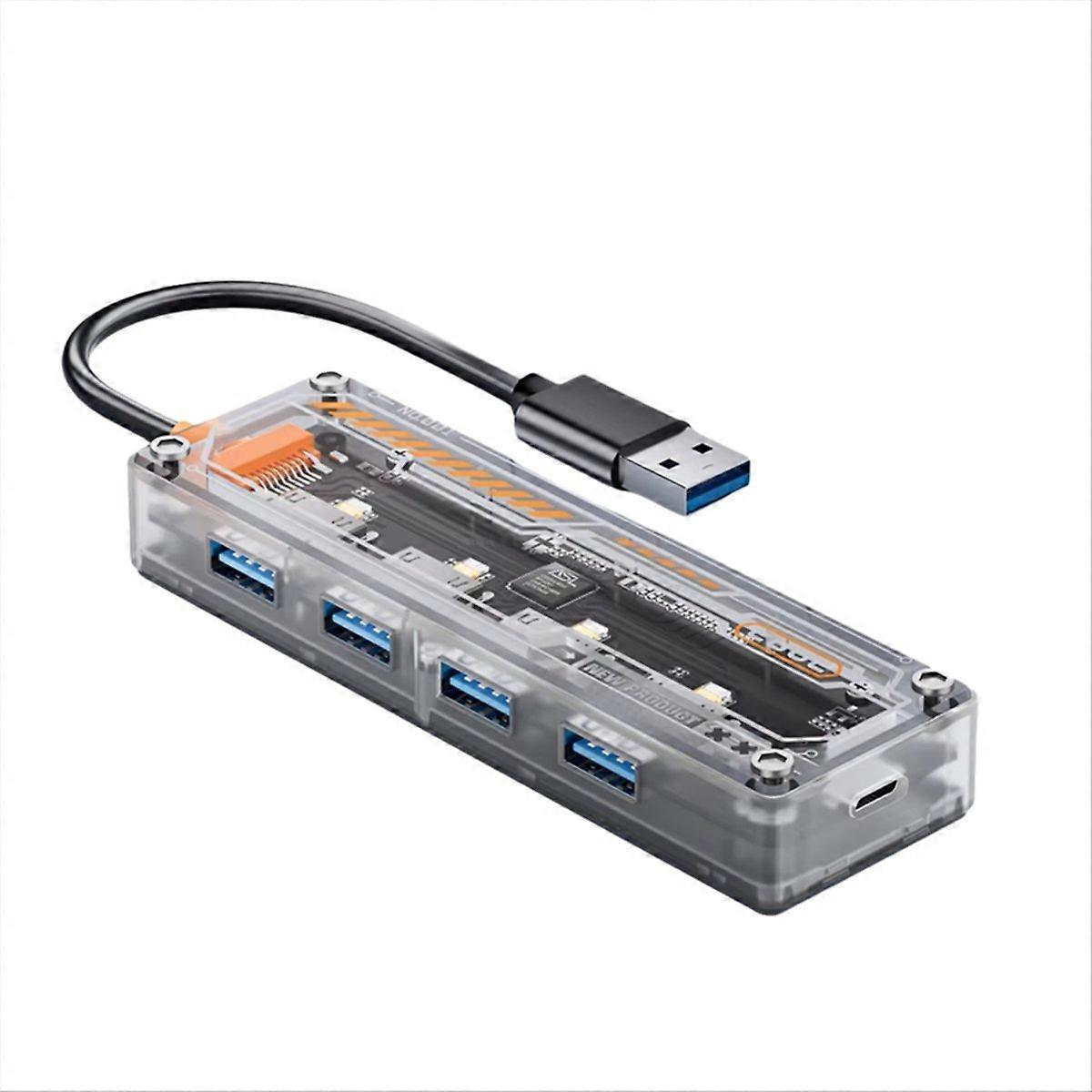 4 in 1 USB C Hub Docking Station 5Gbps High Speed Splitter Adapter