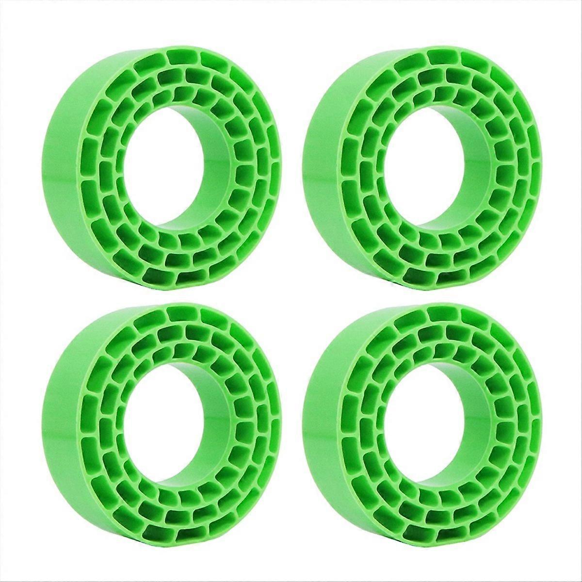 Pneus de 1,55 polegadas Inserção de Borracha de Silicone Verde