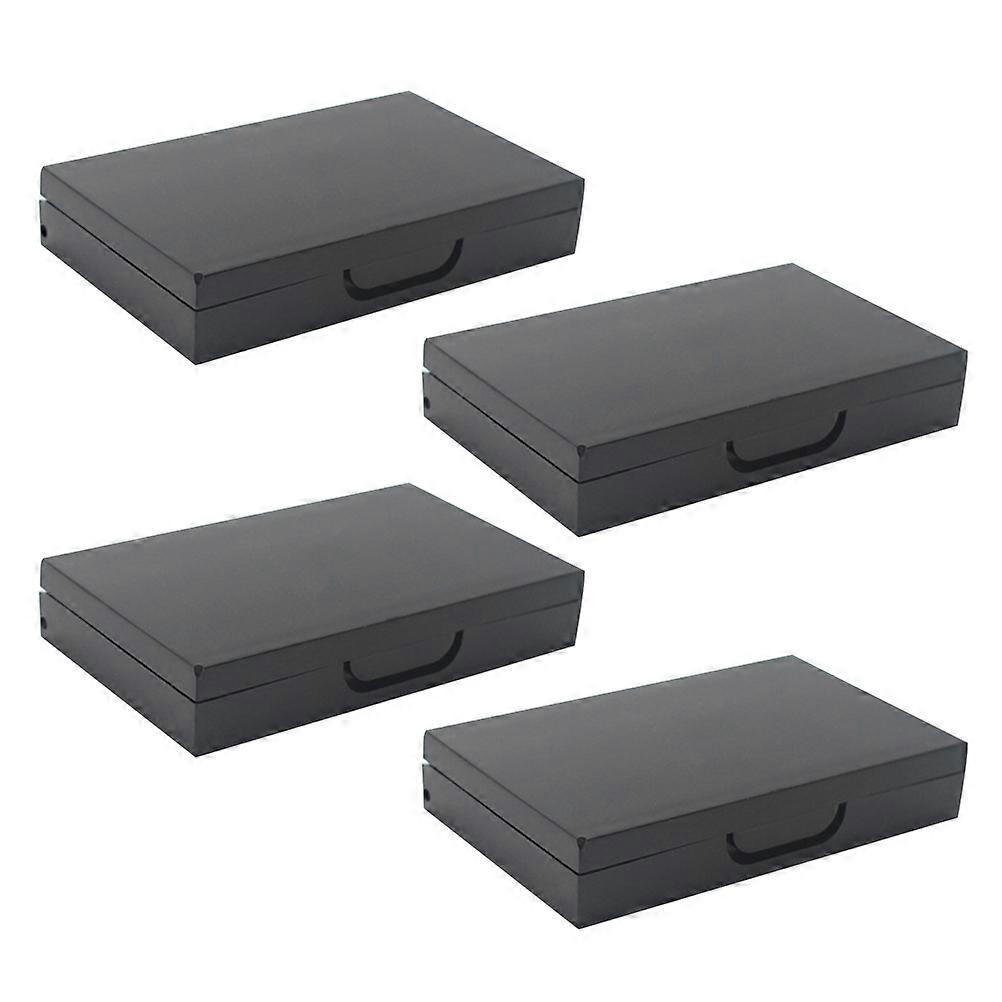 Empty Eyeshadow Palette Black for Storage with 4Pcs Compartments