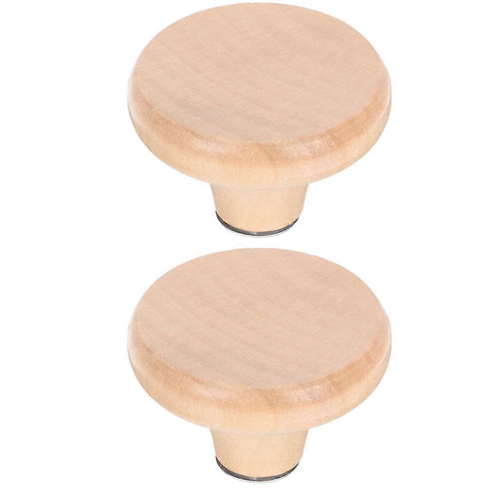Pot Lid Handles Wood Knobs for Pot Lid Replacement 2Pcs Easy Install Kitchen