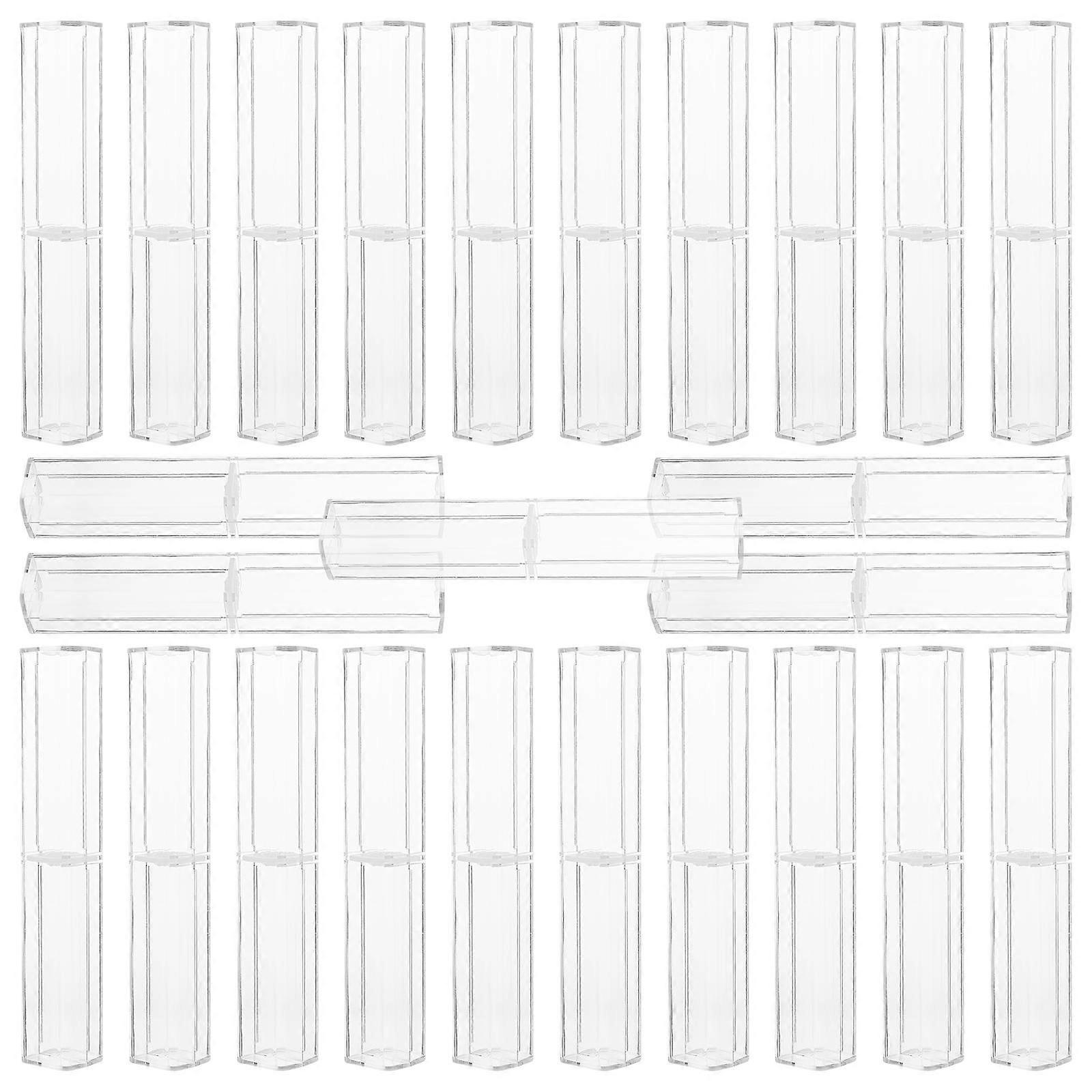 Transparent Pen Box Practical Pen Wrapping Boxes for Storage Use 25Pcs