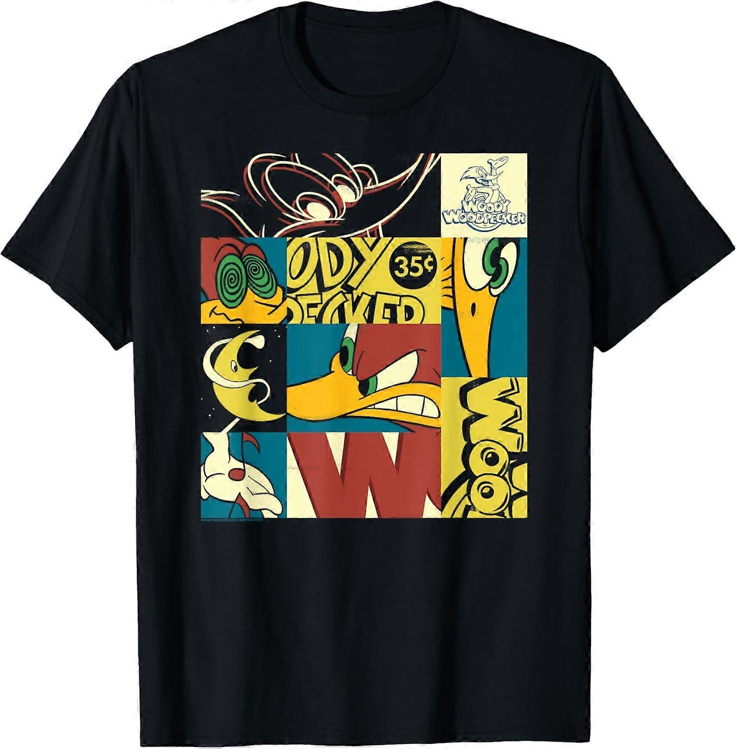 Woody Woodpecker Pop Art Panels T-Shirt Type 2393
