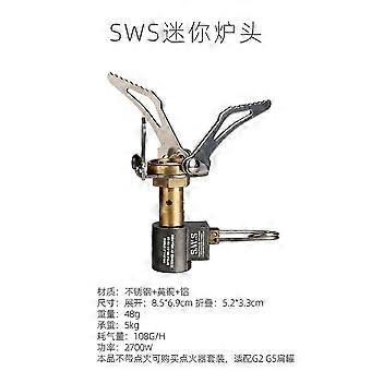 Mini Butane Camping Stove Alloy Portable Gas Burner Ultralight 50g Backpacking Cooking Stove for Outdoor Camping Hiking