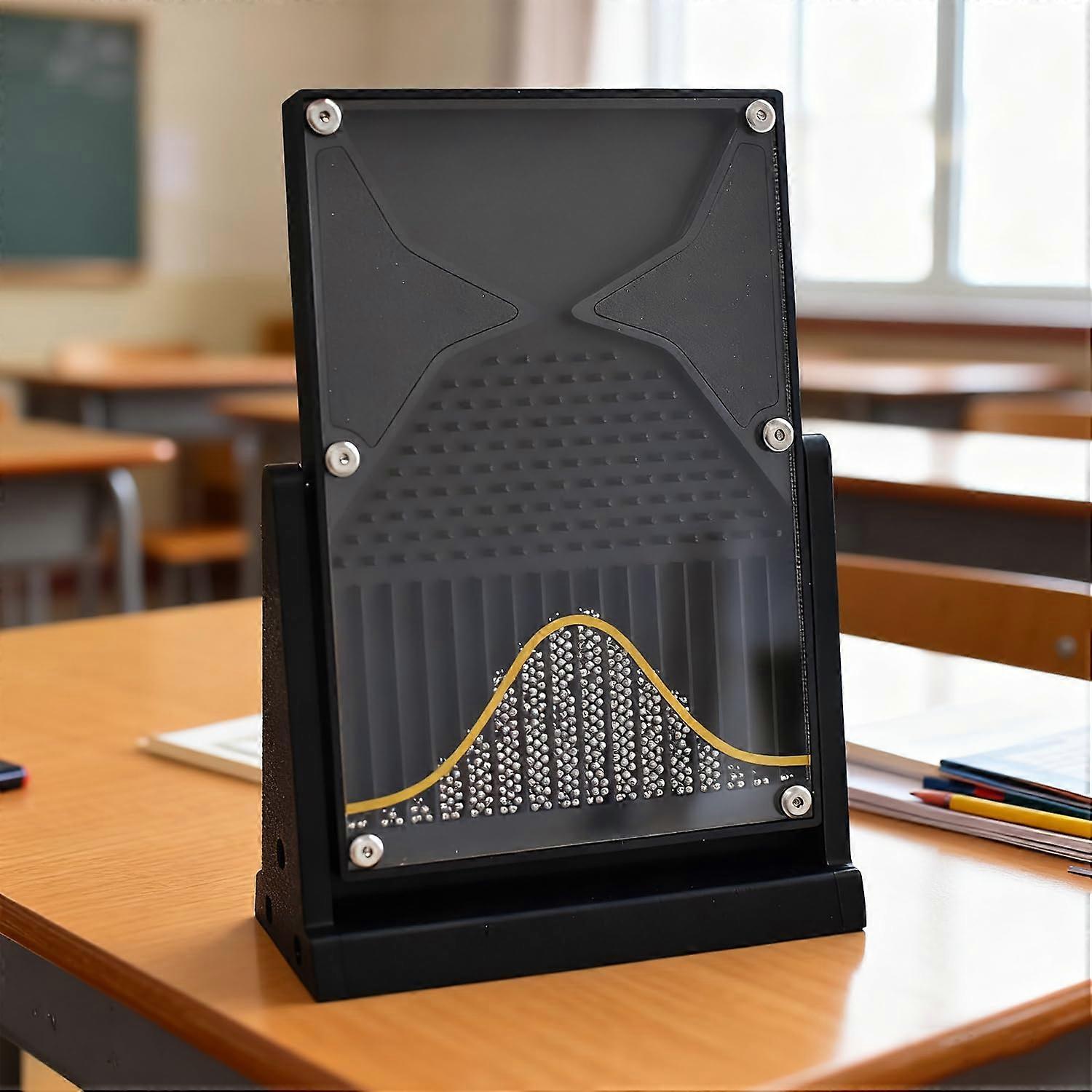 Galton Board Probability Distribution Model with Bell Curve Visualization for Statistics Teaching Physics Lab