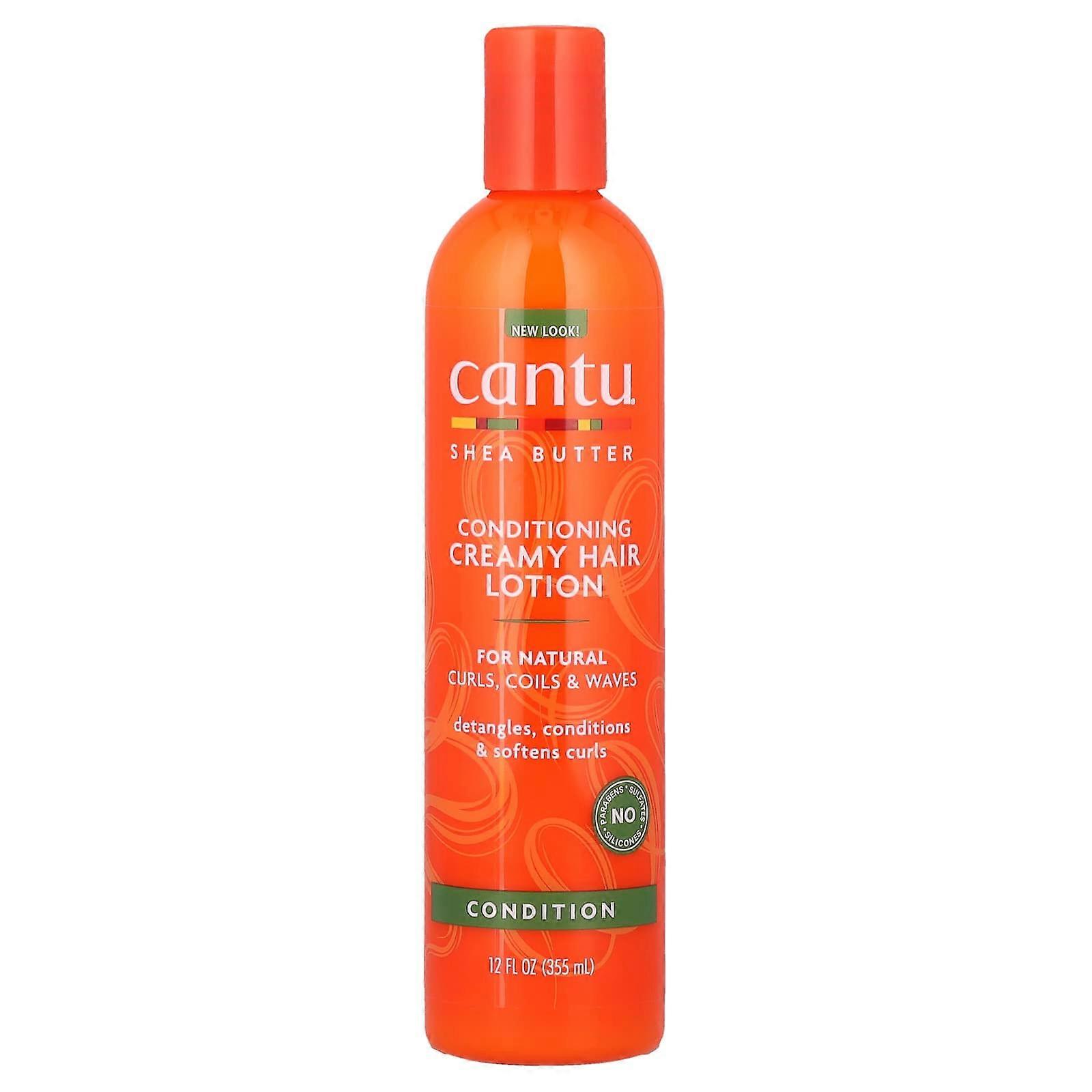 Cantu, Shea Butter voor natuurlijk haar, Conditioning Creamy Hair Lotion, 12 fl oz (355 ml)