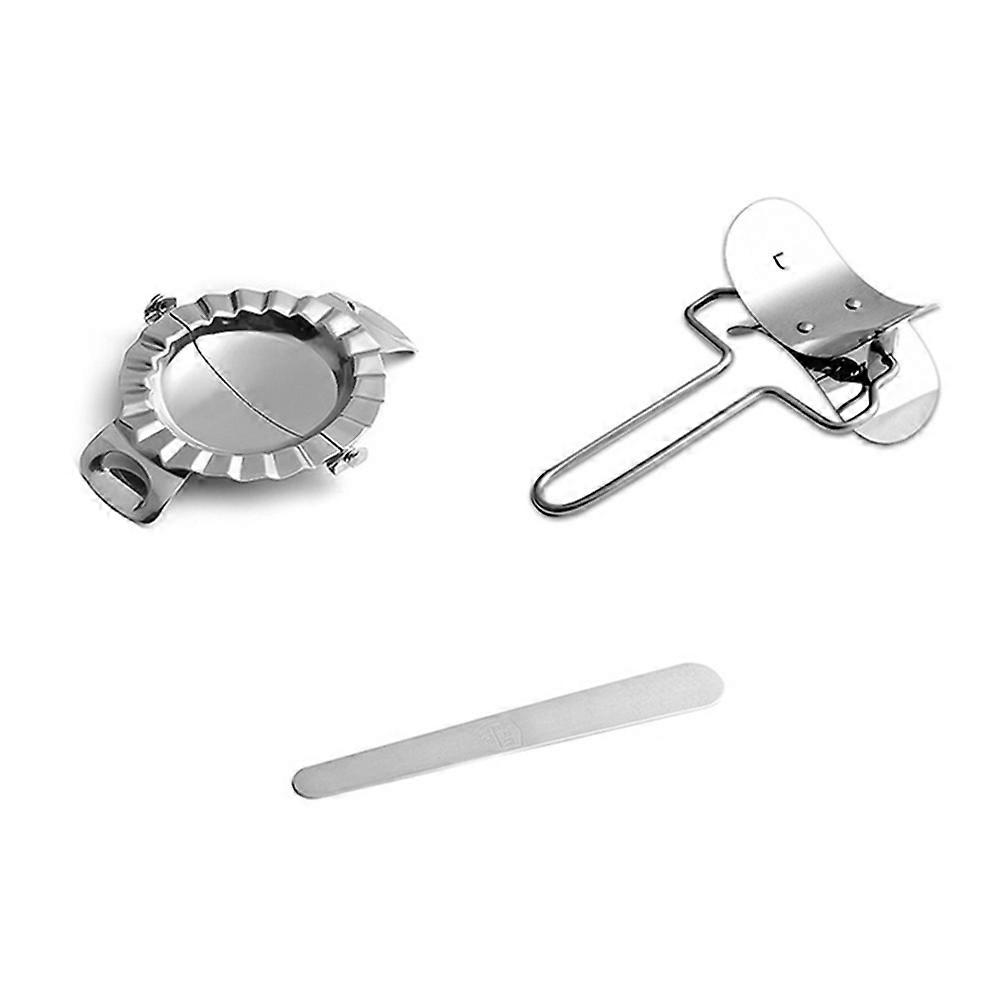 Dumplings Maker Stainless Steel Dumpling Making Tool with Stuffing Spoon 1Set