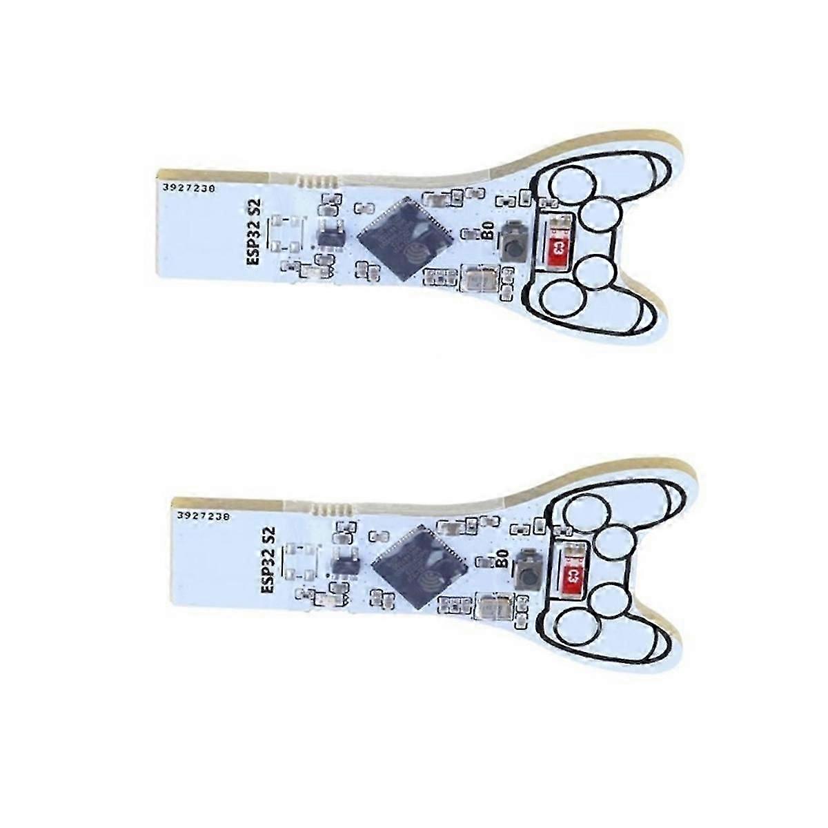 2Pcs ESP32 S2 Key No Plugging Easy Use Write Software Development Board Built-in U Disk for 9.0.0