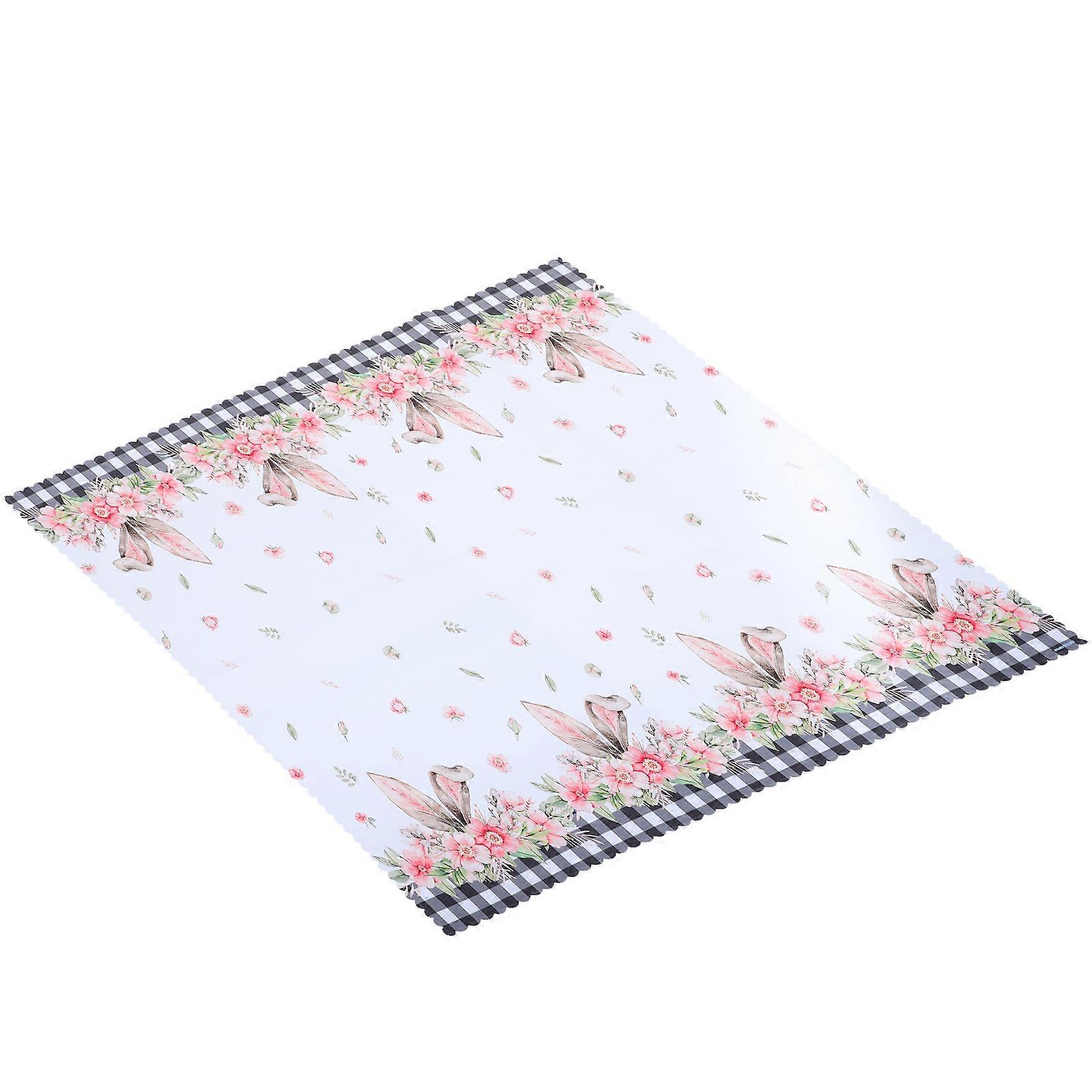 Easter Waterproof Tablecloth for Decoration with Bunny Design