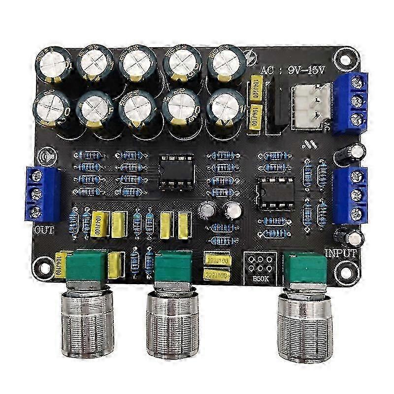 2026 Dual NE5532 Replaceable Tone Preamp Board Audio Treble Equalizer