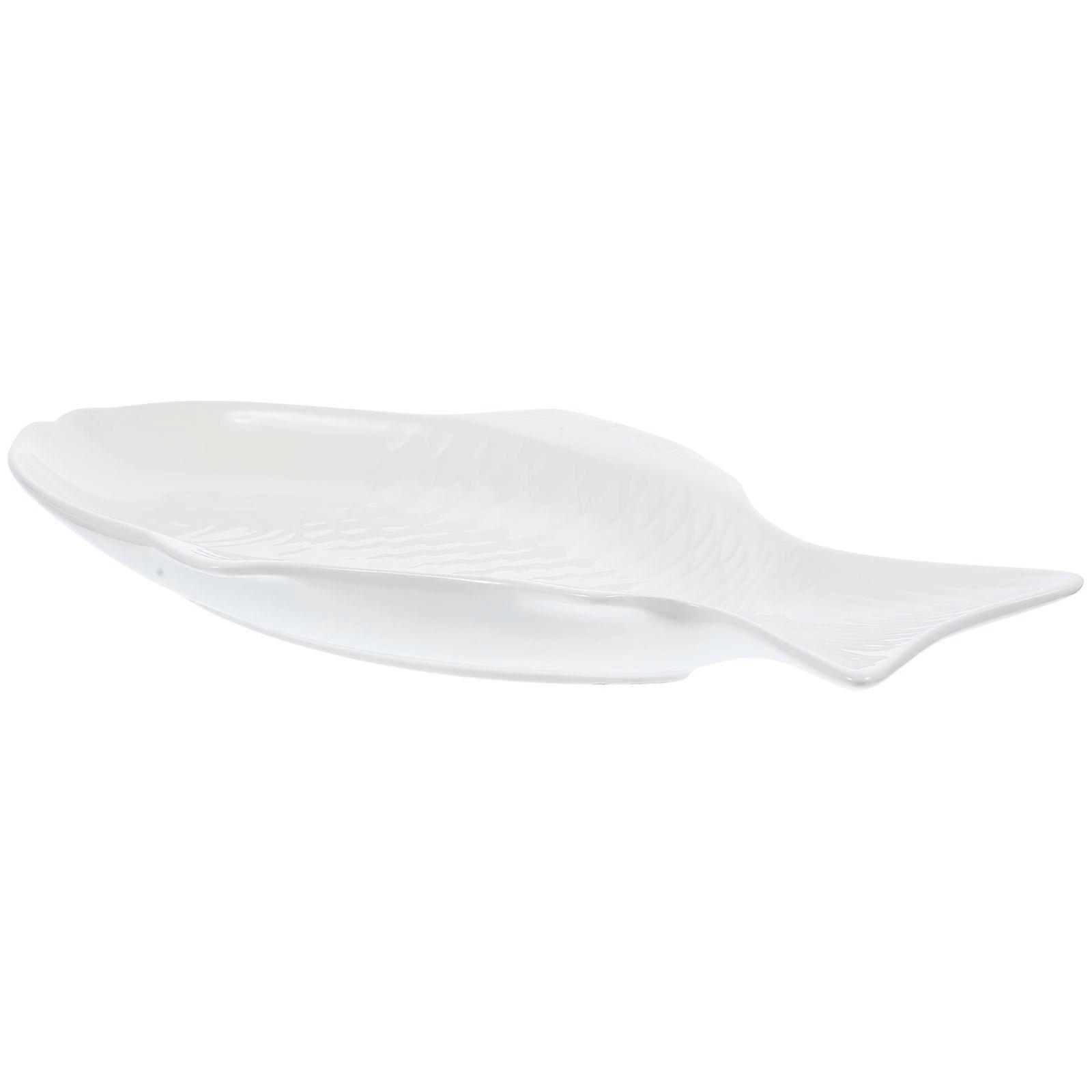 Fish Plate Ceramic Serving Dish for Home Use Unique Design Fish Serving Platter